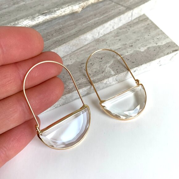 Anthropologie Crescent Hoop Earrings — NEW - Picture 7 of 7